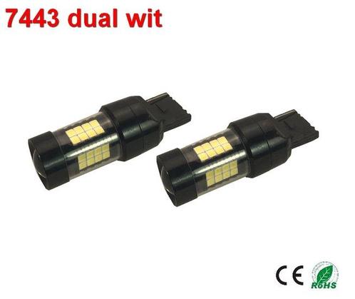 7443- ledlamp dubbele functie met 2835SMD - 950lumen, Auto diversen, Auto-accessoires, Verzenden