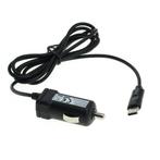 USB-C autolader met vaste kabel - 1A / zwart - 1,1, Telecommunicatie, Nieuw, Ophalen of Verzenden