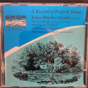 cd - John Shirley-Quirk - A Recital of English Songs, Cd's en Dvd's, Cd's | Overige Cd's, Zo goed als nieuw, Verzenden