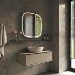 HIPP Design Phantom Deens Ovale LED spiegel - 60 x 60 cm -, Huis en Inrichting, Woonaccessoires | Spiegels, Ophalen of Verzenden