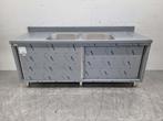 RVS Spoeltafel dubbele spoelbakken Premium-line 2, Zakelijke goederen, Horeca | Keukenapparatuur, Ophalen of Verzenden, Nieuw in verpakking