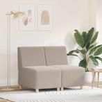 vidaXL Modulaire Bankeenheid Armlos 2 pcs Lichtgrijs 55 x 74, Huis en Inrichting, Banken | Bankstellen, Verzenden, Nieuw, Minder dan 150 cm