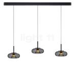 Helestra Sica Hanglamp LED 3-lichts, zwart/goud (Hanglampen), Huis en Inrichting, Lampen | Hanglampen, Verzenden, Nieuw