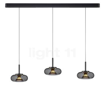 Helestra Sica Hanglamp LED 3-lichts, zwart/goud (Hanglampen) beschikbaar voor biedingen