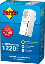 AVM FRITZ!Powerline 1220E - Powerline-adapter - 1-Pack Uitbr, Computers en Software, Nieuw, Verzenden