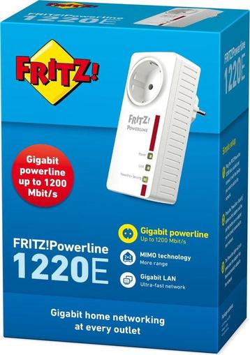 AVM FRITZ!Powerline 1220E - Powerline-adapter - 1-Pack Uitbr