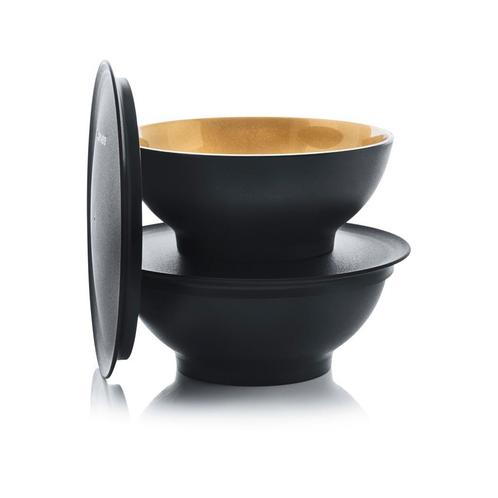 Tupperware 2 Allegra Kommen 275 ml Zwart/Goud, Huis en Inrichting, Keuken | Tupperware, Nieuw, Ophalen of Verzenden