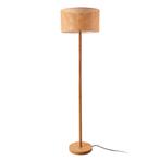 [lux.pro] Staande lamp Rochdale 154 cm E27 houtkleurig en ge, Huis en Inrichting, Lampen | Vloerlampen, Nieuw, Verzenden