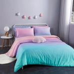Eenpersoons Dekbedovertrek 140 x 200 - Pastel, Verzenden, Nieuw