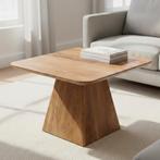 Salontafel Mangohout Salontafel Mick Vierkant 60x60 cm, Huis en Inrichting, Tafels | Salontafels, Verzenden, Vierkant, Nieuw, Industriële meubels