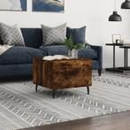 vidaXL Salontafel 50x50x40 cm bewerkt hout gerookt, Huis en Inrichting, Tafels | Salontafels, 50 tot 100 cm, Verzenden, Nieuw