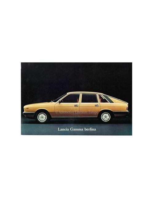 1977 LANCIA GAMMA BERLINA BROCHURE, Boeken, Auto's | Folders en Tijdschriften