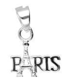 Zilveren Parijs met eiffeltoren kettinghanger, Nieuw, Verzenden