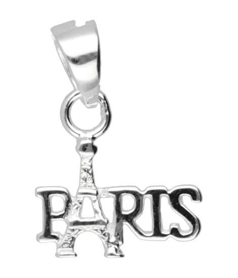 Zilveren Parijs met eiffeltoren kettinghanger, Sieraden, Tassen en Uiterlijk, Kettinghangers, Verzenden