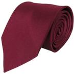 Effen stropdas XL rood- Jacquard zijde • Stropdassen SALE, Nieuw, Effen, Losse Blouse Kraagjes, Verzenden