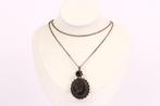 Zonder minimumprijs - Ketting met hanger Zilver - onyx cameo, Sieraden, Tassen en Uiterlijk, Antieke sieraden
