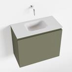 MONDIAZ OLAN 60cm toiletmeubel army. LEX wastafel talc, Ophalen of Verzenden, Nieuw, Bad