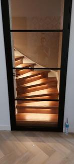 Traprenovatie Overzettrede PVC trappen, Nieuw, Bruin, Klassiek modern rustiek 