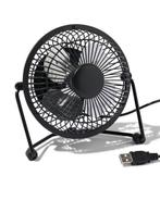HEMA Tafelventilator USB retro zwart Ø10cm, Witgoed en Apparatuur, Verzenden, Nieuw