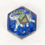 Zilverkleurig Enamel Doosje met Oiifant, Ophalen, Nieuw