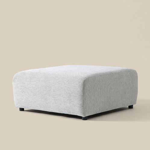 *WOONWINKEL* Hocker 95x95 - Grijsmix Ethan 501, Huis en Inrichting, Banken | Bankstellen, Nieuw, Verzenden