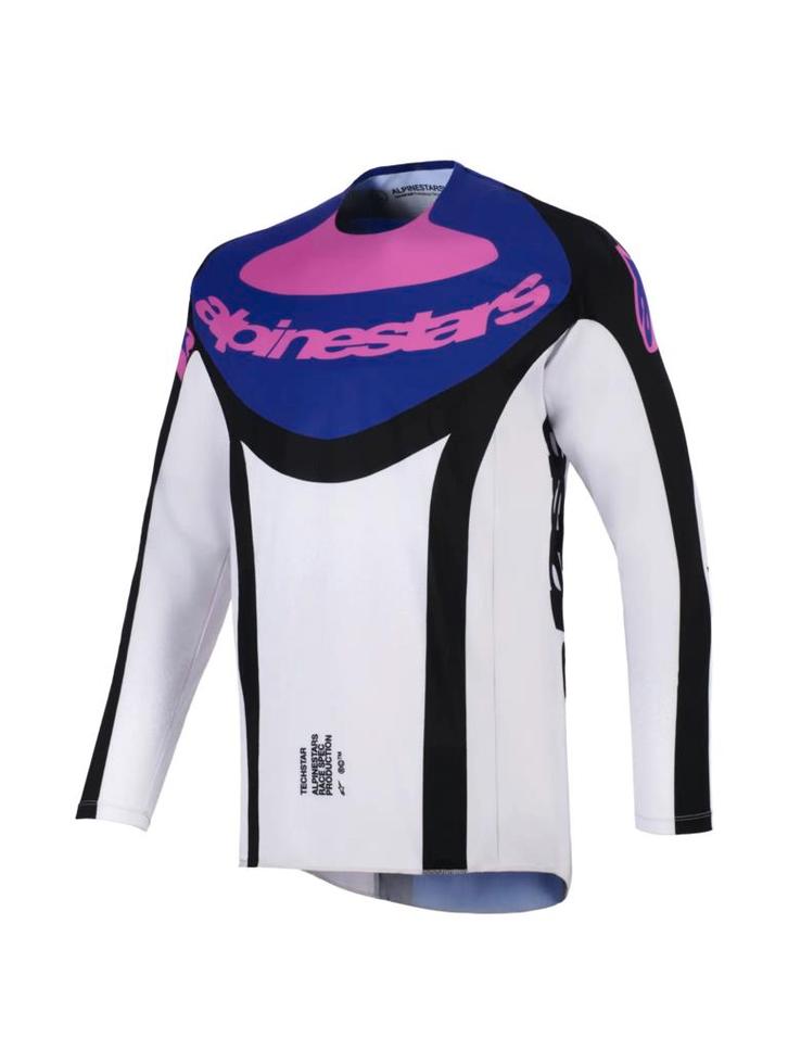 Alpinestars Techstar Knif Jersey Black/Gray/Purple, Motoren, Kleding | Motorkleding, Verzenden