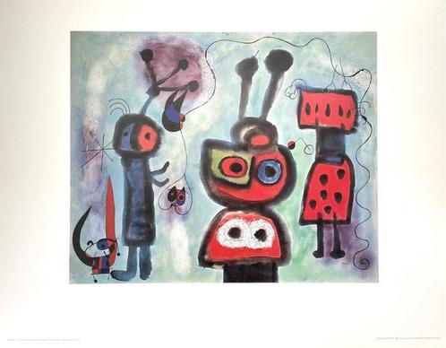 Joan Miró, (after) - L’oiseau au regard calme les agile en, Antiek en Kunst, Kunst | Tekeningen en Foto's