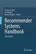 9781071621967 Recommender Systems Handbook, Verzenden, Nieuw, Francesco Ricci, Lior Rokach, Bracha Shapira