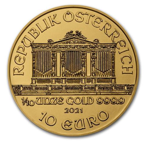 Gouden Wiener Philharmoniker 1/10 oz 2023, Postzegels en Munten, Munten | Europa | Niet-Euromunten, Losse munt, Goud, Oostenrijk