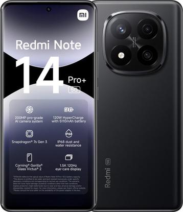 Redmi - Note 14 Pro+ 5G - 256GB - Midnight Black beschikbaar voor biedingen