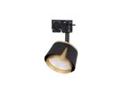 LED 1-fase railspot rond Tulip GX53 fitting Zwart / Goud, Huis en Inrichting, Lampen | Spots, Nieuw, Ophalen of Verzenden, Metaal of Aluminium