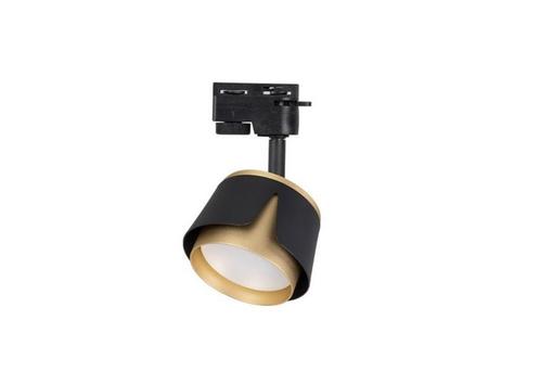 LED 1-fase railspot rond Tulip GX53 fitting Zwart / Goud, Huis en Inrichting, Lampen | Spots, Metaal of Aluminium, Ophalen of Verzenden