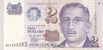 SINGAPORE P.45 - 2 Dollars 2000 UNC, Verzenden