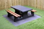 Rockwood® Betonnen Picknickset DeLuxe Antraciet Gelakt 7016, Ophalen of Verzenden, Nieuw, Rechthoekig, Hout