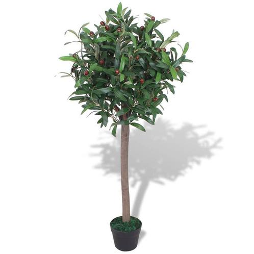 Kunst laurierboom plant met pot 120 cm groen, Tuin en Terras, Gras en Kunstgras, Nieuw, Verzenden