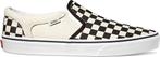 Vans Asher Checkers Heren Sneakers - maat 45 - Black/Natural, Nieuw, Verzenden