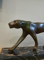 M.FONT - sculptuur, Panthère marchant signé - 4,7 kg - 48 cm, Antiek en Kunst