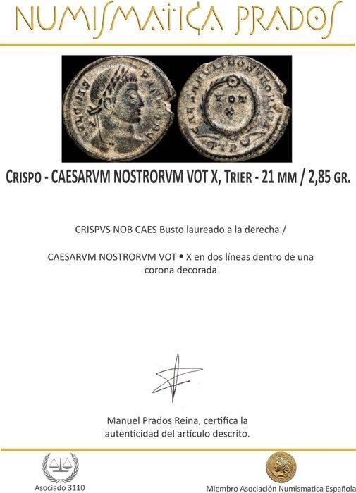 Romeinse Rijk. Crispus (317-326 n.Chr.). Centenionalis, Postzegels en Munten, Munten | Europa | Niet-Euromunten