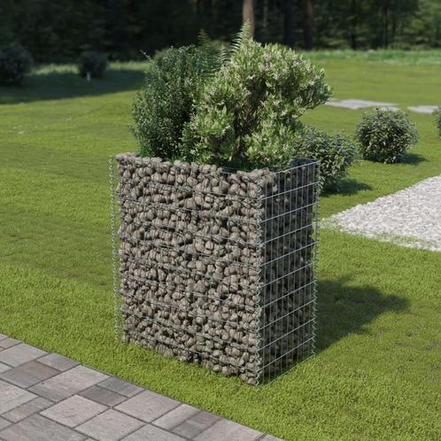 vidaXL Gabion plantenbak verhoogd 90x50x100 cm, Tuin en Terras, Bloempotten, Nieuw, Verzenden