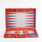 Bordspel - Backgammon - Cuir végétal, Antiek en Kunst