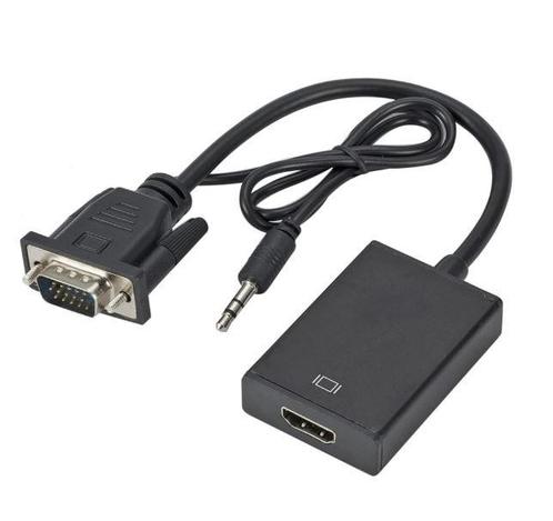 DrPhone VHA VGA Male naar HDMI Female Converter Adapter - 10, Audio, Tv en Foto, Converters, Verzenden
