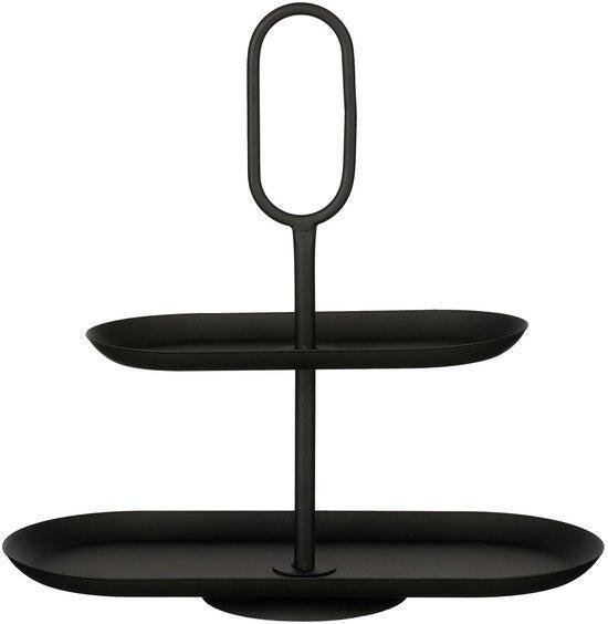 2dekans | Mica Decorations Rama Etagere 2 Laags - L38 x B17, Huis en Inrichting, Woonaccessoires | Overige, Zo goed als nieuw