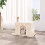 vidaXL Kattenmeubel met sisal krabpaal 51 cm crèmekleurig, Verzenden, Nieuw