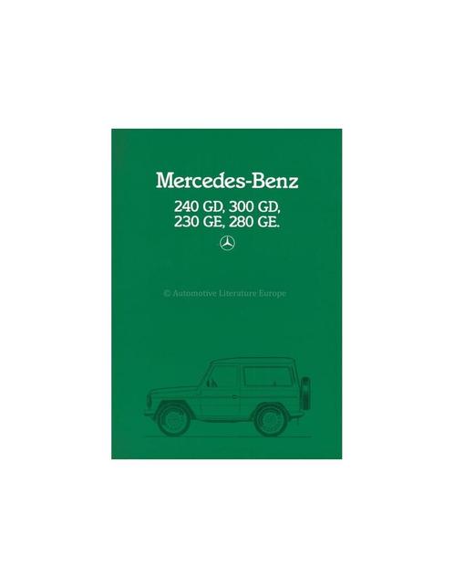 1984 MERCEDES BENZ G KLASSE BROCHURE ITALIAANS, Boeken, Auto's | Folders en Tijdschriften