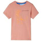 vidaXL Kindershirt met korte mouwen 128 lichtoranje, Verzenden, Nieuw