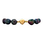 Vintage parel armband met gouden sluiting 14 krt, Ophalen of Verzenden, Nieuw