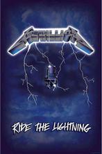 Metallica Ride the Lightning Textielposter off. merchandise, Verzamelen, Ophalen of Verzenden, Nieuw, Poster, Artwork of Schilderij