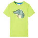 vidaXL Kindershirt 116 limoengroen, Verzenden, Nieuw