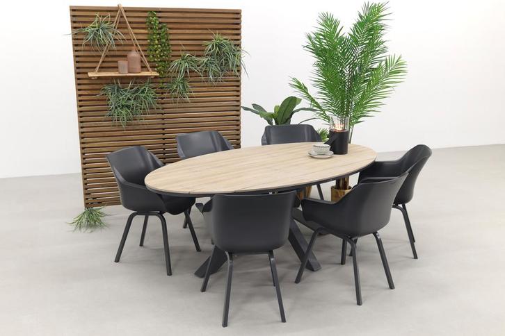 Hartman Sophie Element - Xerix/GI Edison 220 tafel - ovale, Tuin en Terras, Tuinsets en Loungesets, Tuinset, Nieuw, Kunststof