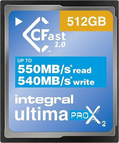 CFast UltimaPro X2 512GB 550 MB/sec, Audio, Tv en Foto, Fotografie | Accu's en Batterijen, Nieuw, Ophalen of Verzenden